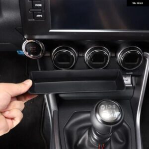 スバル BRZ 2022年式 トヨタ 86 2022年式 ABS ブラック 車載中央 コントロール 収納 ボックス 多機能電話トレイ カーアクセサリー