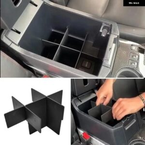 トヨタ 4RUNNER アクセサリー 2010-2021 - 23 コンソール アームレスト ボックス インサートトレイ センター コンソール オーガナイザー ディバイダー