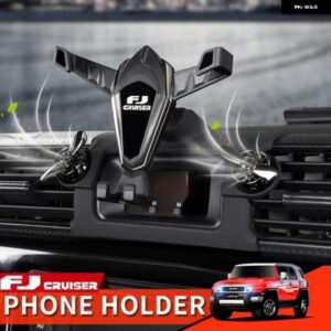 06-21年式 トヨタ FJクルーザー アクセサリー内装 カスタム 電話固定 ブラケット ワイヤレス充電機能 サポート フレーム
