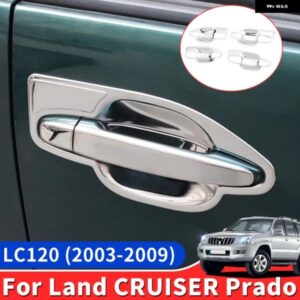 トヨタ ランドクルーザー プラド 120 2003-2009 スタイリング アップグレード デコレーションアクセサリー LC120 FJ120 クローム ドアハンドル 2006 - 08