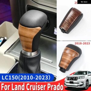 ギア ボックス ハンドル トヨタ ランドクルーザー プラド 150 LC150 FJ150 2010-2023 アクセサリー インテリア アップグレード ウッドテクスチャ シフト