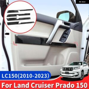トヨタ プラド 150 FJ150 LC150 2021-2010 2020 内装ドア 装飾 ハイライトストリップアクセサリー ステンレス ドア パネル
