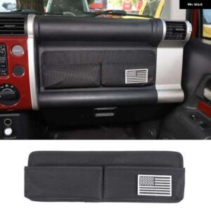 トヨタ FJクルーザー 2007-2021 オックスフォード 布製 副パイロット用 ダッシュボード 収納 バッグ 携帯電話トレイ 内装 カスタム アクセサリー