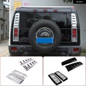 HUMMER H2 2003-2009 ABS シルバー カーリア バンパー テールライト カバー トリム バックランプ フレーム 自動車アクセサリー