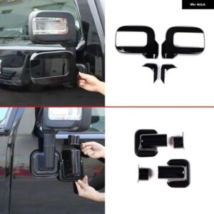 ハマー H2 2003-2009 ABS ブラック 車用 外装 ミラー カバー バックミラー ベースシェル 装飾 カバー ステッカー 自動車アクセサリー
