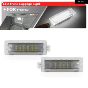 2個 ホワイト LED トランク ラゲッジ コンパートメント ライト フォード マスタング 15-18 フォーカス 12-18 エスケープ フュージョン 13-20 C-MAX 13-18