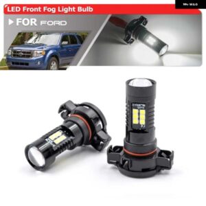 フォード エスケープ マスタング GT500 エクスプローラー スポーツ トラック 5202 PS19W プロジェクター SMD LED フロント バンパー ドライビング フォグラ