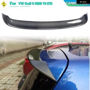 カーボン オートカー リア トランク スポイラー ウィング VW ゴルフ 6 MK6 VI R20 GTI 2010 - 2013 リアスポイラー トランク リッド ウィン グリップ ABS