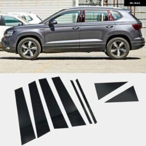 フォルクスワーゲン VW タオス 2021 2022 カーウィンドウピラー ステッカー PC 装飾 センターコラムアクセサリー 8個