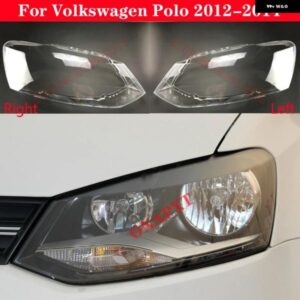 フォルクスワーゲン VW ポロ 2012-2014 フロント ヘッドライト ガラス ヘッドランプ クリアランプシェード ランプシェルレンズ カバー