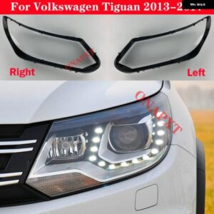 フォルクスワーゲン VW ティグアン 2013-2017 フロント ヘッドライト ガラス ヘッドランプ クリアランプシェード ランプシェルレンズ カバー