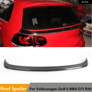 リア トランク ミドルウイング バックスポイラー リップ フォルクスワーゲン VW ゴルフ 6 VI MK6 GTI R20 2010 - 2013 カーボン / FRP 未塗装