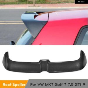 カーボン リア トランク スポイラー ウイング フォルクスワーゲン VW ゴルフ 7 VII MK7 7.5 GTI R 2014-2019 ABS ルーフウィンドウ ブートリップスポイラー