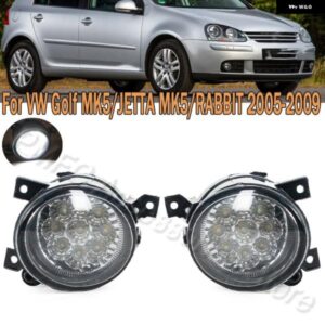 フロント バンパー フォグランプ アセンブリ フォグランプ LED ホワイト VW ゴルフ MK5 ジェッタ ラビット 2005 - 09 1KD941700 1KD941699