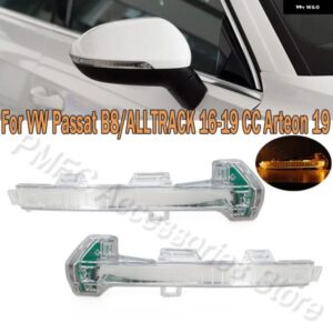 LED バックミラー サイドミラー ウィンカーライト インジケーター ランプ VW PASSAT B8 ALLTRACK 2017-2019 CC ARTEON 2019 3G0949101 3G0949102