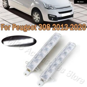 車用 フォグランプ LED DRL ヘッドライト 9802795580 プジョー 308 2013-2020 シトロエン C-ELYSEE BERLINGO B9 C1 C3 MK2 9677409380