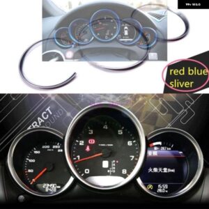 ポルシェ マカン 911 カイエン パナメーラ ボクスター アクセサリー 3色 車 ダッシュボード ダッシュボード デコレーション リング ステッカー カー