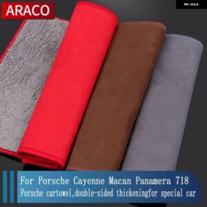 ポルシェ カイエン マカン パナメーラ 718 911 タイカン 車用タオル 計器カバー マット 回避 パッド サンシェード 装飾 アクセサリー