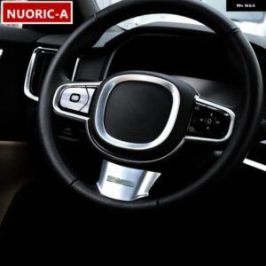 ボルボ XC60 S90 カー スタイリング ステアリングホイール フレーム 装飾 カバー トリム ABS 自動車内装 カスタム