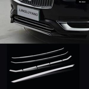 ボルボ XC90 クローム 装飾 ステンレス フロント バンパー トリム ストリップ 改良 ブライトストリップ 2020-2024