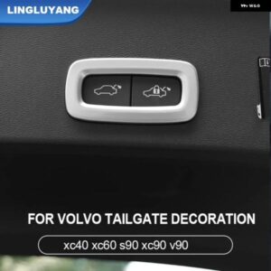 ボルボ XC90 XC40 XC60 S90 V90 内装 カスタム トランク ボタン デコレーション ステッカー アクセサリー カーアクセサリー
