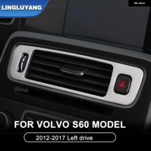 カー スタイリング ボルボ S60 2012-2018 左ドライブ セントラ ル コントロール エア アウトレット デコレーション ステッカー 自動車パーツ