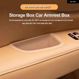 車 スタイリング ボルボ 車 S90 V90 V90CC 収納 ドア アームレスト ボックス 車ドアサイド 収納 ボックス 車アクセサリー