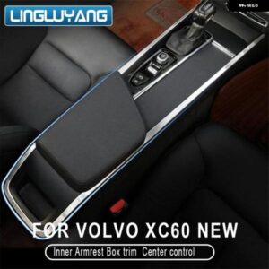 自動車アクセサリー ステンレス インナー アームレスト ボックス トリム ボルボ XC60 S60 V60 V60CC センター コントロール ハンドレール ボックス トリム
