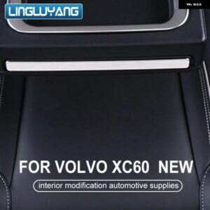 ボルボ XC60 2018-2024 2025 内装 カスタム 自動車用品 リア アームレスト カップ ホルダー 明ストリップ