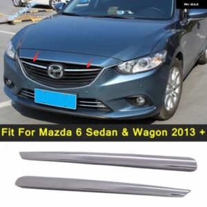 オートクロームフロントセンターメッシュ グリル カバー トリム ストライプ マツダ6セダンワゴン2013 2014 2015 外装 REKITアクセサリー
