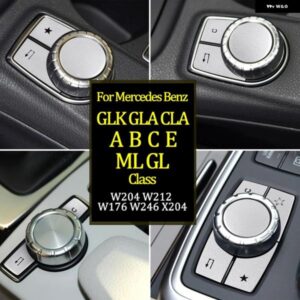 カーパーツ メルセデス ベンツ A B C E クラス CLA GLA GLK ML GL W204 W212 W176 W246 X204 コンソール マルチメディアノブ スイッチ ボタン カバー