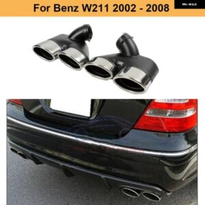ブランド 排気チップバックマフラーエンド ベンツ W211 2002-2008 ステンレス
