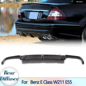 車用リア バンパー ディフューザー リップスポイラー メルセデス ベンツ E クラス W211 E55 AMG セダン 4ドア 2002-2006 リア バンパー ディフューザー リッ