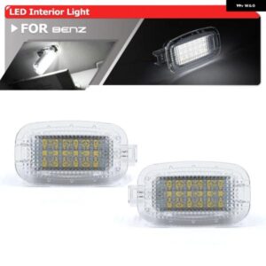 ホワイトLEDカーテシーライト ドア フットウェル ラゲッジ トランク 化粧鏡 グローブ ボックス ライト ベンツ W204 W216 W212 C207 X204 GLK W221 R230