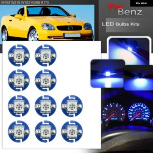 10個 LED 車用ゲージスピード ダッシュ バルブ 計器 パネル ライト ベンツ A E M CLK SLK クラス W168 W210 W163 W208 R170 N000000000977