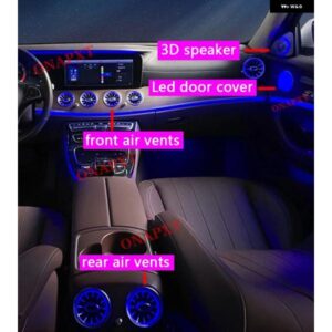 64色 メルセデス ベンツ W213 E クラス クーペ AMG E43 E53 E250 LED エアベント 3D 回転ツイーター スピーカー アンビエントライト