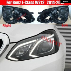 ベンツ E クラス W212 E300 E350 2014-2015 バックランプシェル プラスチック カバー LED ヘッドライト リアケーシングシェル ブラックベース