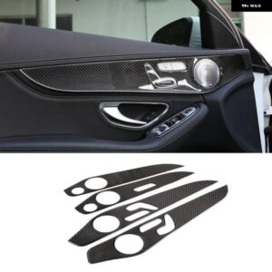 ソフトカーボン メルセデス ベンツ C クラス W205 GLC クラス 2014-2020 内装ドア 装飾 パネル カバー トリム カーアクセサリー