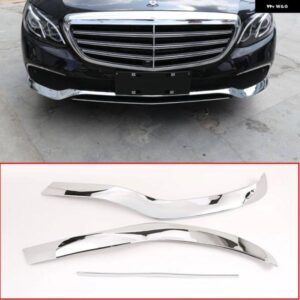 メルセデス ベンツ E クラス W213 2016-2019 ABSクロームフロント バンパー プレート カーアクセサリー 3個