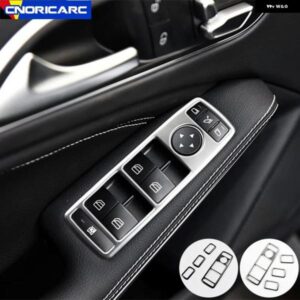 カー スタイリング ドアウィンドウリフティングスイッチ ボタン 装飾 トリム メルセデス ベンツ G クラス CLS GLE GLS GLK ML GLアクセサリー