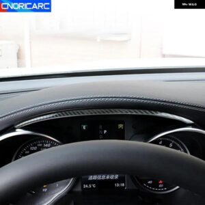 カー スタイリング ダッシュボード デコレーションストリップ メルセデス ベンツ C クラス W205 GLC X253 ステンレス 計器カバー トリム