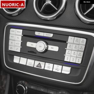 センター コンソール CD マルチメディア ボタン デカール トリム メルセデス ベンツ GLA X156 CLA C117 A B クラス W176 W246 車内 ステッカー