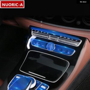 カーセンター コンソール CD パネル ACマルチメディアマウス ボタン TPU フィルム メルセデス ベンツ C E GLC クラス W205 W213 X253