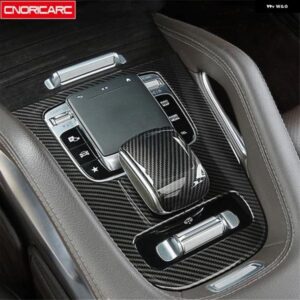 カーボンカラー ギア シフト パネル カバー トリム メルセデス ベンツ GLE W167 GLS 2020カー スタイリング エアベント 装飾 アクセサリー