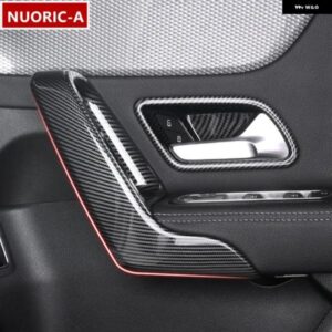 カーボンカラードアノブ フレーム 装飾 メルセデス ベンツ W177 C118 CLA A クラス インテリア アームレスト ドアハンドル カバー トリム