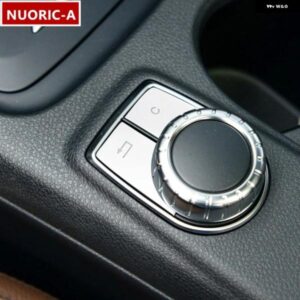 センター コンソール マルチメディア ボタン デカール デコレーション カバー トリム ステッカー メルセデス ベンツ C117 CLA X156 GLA W176 W246 A B