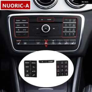 センター コンソール CD マルチメディア ボタン デカール デコレーション カバー トリム カー スタイリング メルセデス ベンツ GLA X156 CLS インテリア