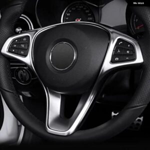 車 ステアリングホイール ボタン フレーム 装飾 カバー トリム メルセデス ベンツ ヴィトW447 2014-2017 インテリア アクセサリー