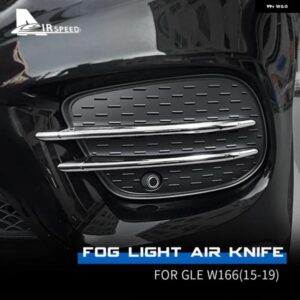 カーボン フォグランプ カバー メルセデス ベンツ GLE GLS GLE クーペ W166 X166 C292 2016-2019 フロント バンパー スプリッター グリル アクセサリー