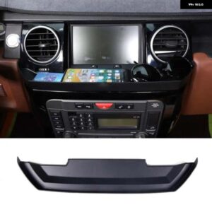 ランドローバー ディスカバリー 3 LR3 2004-09 ABS ブラック ダッシュボード ナビゲーションスクリーン フロント 収納 ボックス 携帯電話トレイ